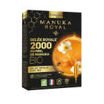 Gele royale 2000mg au miel de manuka bio 20 ampoules