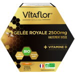 Gele royale 2500mg + vitamine d bio 20 ampoules