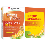 Fort pharma gele royale 1000mg lot 2x20 ampoules de 10ml