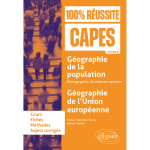 G�ographie de la population : d�mographie, distribution spatiale ; g�ographie de l?union europ�enne - ...