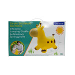 Girafe sauteuse gonflable jaune