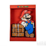 Grande horloge murale forme 50cm en bois mario