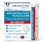 Granions d�contractant musculaire effervescent