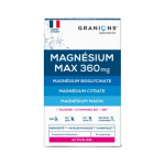 Granions magnésium max 360mg nervosité - fatigue physique & mentale - 90 comprimés Granions magnésium max 360mg nervosité - fatigue physique & mentale - 90 comprimés