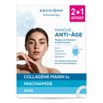 Granions masque seconde peau anti - �ge x3
