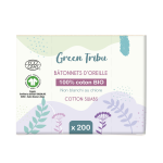 Green tribu btonnets d?oreille 100% coton bio ? x200