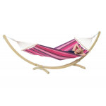 Hamac avec support en bois starset candy violet Hamac avec support en bois starset candy violet