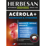 Herbesan acerola + magnesium + vit b2, b6, b12 - 30 comprim�s � croquer