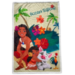Homadict plaid sherpa 100x150 cm vaiana soeurs de l'ocean