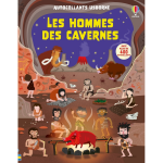 Les hommes des cavernes - autocollants usborne - d�s 5 ans (broch�)