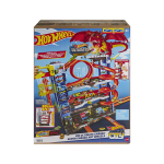 Hot wheels city - garage ultime - coffret avec 2�voitures incluses
