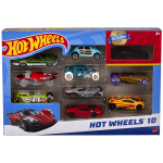 Hot wheels - coffret de 10 v�hicules - coffret petites voitures - 3 ans et +