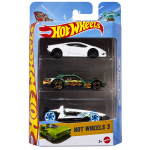 Hot wheels - coffret de 3 v�hicules - petites voitures - 3 ans et +