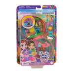 Polly pocket - aventure en mobylette - coffret 2 mini - figurines et animal