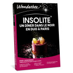 Coffret cadeau wonderbox - insolite un diner dans le noir en duo � paris