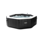 Intex purespa jet & bubble deluxe 795 l 4 personne(s) octogonal noir