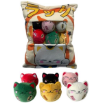 Japan bag contenant 6 mini peluches lucky cat