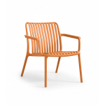 Joysxee - chaise de jardin en polypropyl�ne terracotta