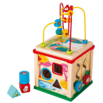 Kidway - mon cube d'activits en bois - eveil 1er ge - 1 an et +