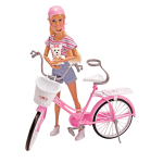 Kidway - morgan et son v�lo - poup�e mannequin - 3 ans et +