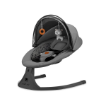 Kinderkraft balancelle / transat �lectrique 2en1 lumi 2 (gris fonc�)