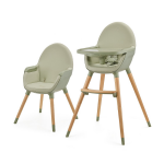 Kinderkraft chaise haute 2en1 fini 2 (vert)