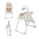 Kinderkraft chaise haute 2en1 tummie (beige)