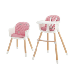 Kinderkraft chaise haute sienna (rose)