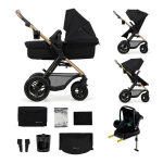 Kinderkraft poussette 4en1 moov2 pure air wheels (noir)