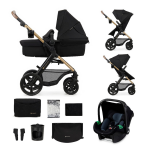 Kinderkraft poussette trio moov2 eva wheels (noir)