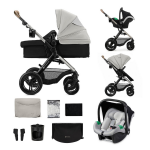 Kinderkraft poussette trio moov2 xl air wheels (gris)