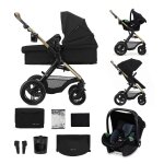 Kinderkraft poussette trio moov2 xl air wheels (noir)