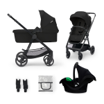 Kinderkraft poussette trio newly mink pro (noir)