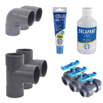 Kit by - pass � 32 / 38 mm pour pompe � chaleur - poolex