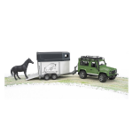 Land rover defender 90 break avec van et un cheval Land rover defender 90 break avec van et un cheval