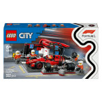 Lego city arrt au stand de f1 avec voiture ferrari 60443
