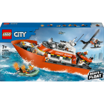 Lego� city - le bateau de sauvetage et l?h�licopt�re des garde - c�tes - set de jeu - 60504