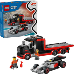 Lego� city - camion de f1 avec voiture de course de f1 audi - 60493