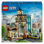 Lego� city - la gare centrale, set pour fans de jeux de construction - 60469