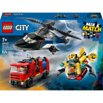 Lego� city h�licopt�re, camion de pompiers et sous - marin modulable 60462