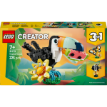 Lego creator - animaux sauvages : le toucan tropical, set de jeu - 31173