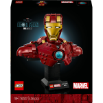 Lego� marvel? - buste d?iron man mk4, mod�le � construire pour adultes avec minifigurine - 76327