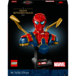 Lego marvel - buste d?iron spider - man, set de construction  collectionner pour adultes - 76326