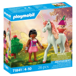 Licorne ciel rose avec f�e