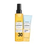 Lierac sunissime duo huile soyeuse solaire spf30 + gel�e fra�che apr�s - soleil