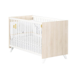 Lit b�b� 120x60 avec sommier r�glable - scandi naturel