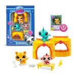 Bandai - littlest - pack tiki jungle - 3 animaux et accessoires - licence officielle - coffret jouet ...