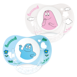 Luc et la duo sucette physiologiques 0 - 6 mois barbapapa avec anneau