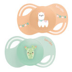 Luc et léa collection 2 sucettes anatomiques tetine extra - slim 6 - 18 mois lama Luc et léa collection 2 sucettes anatomiques tetine extra - slim 6 - 18 mois lama
