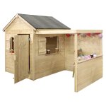 Maisonnette enfant avec pergola  alpaga